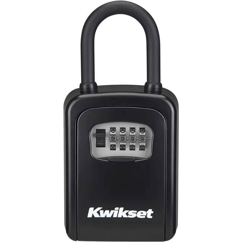 Kwikset 3-1/2" Combination Portable Lock Box with 2-3/16" Shackle