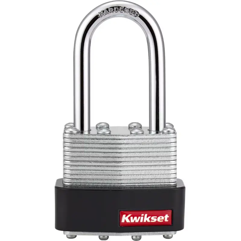 Laminated Steel 1-9/16 in Lamin Steel Padlock 1-1/2SH 1KD