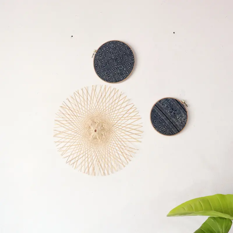 Lan Na - Hill Tribe Wall Decor Set Of 3 By Thaihome