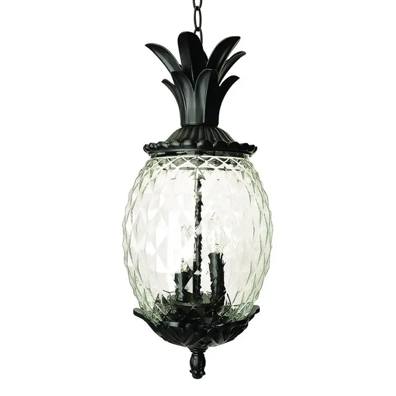 Lanai 3-Light Black Coral Hanging Light By Homeroots
