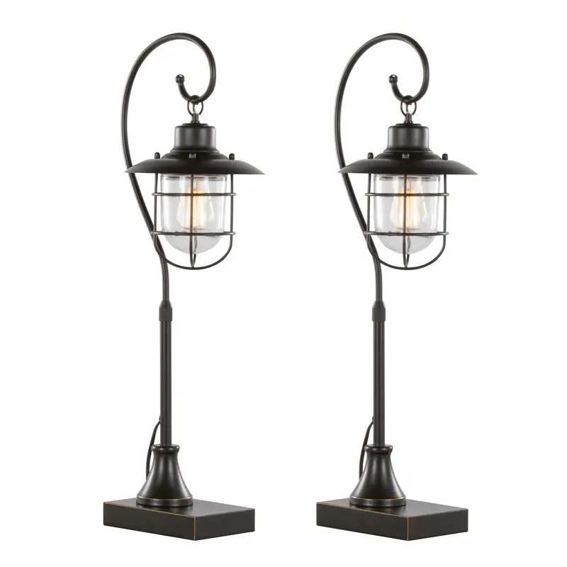 Landen 33" Metal Task Lamp - Set of 2 By LumiSource - GTS33-LANDN ORBCL2