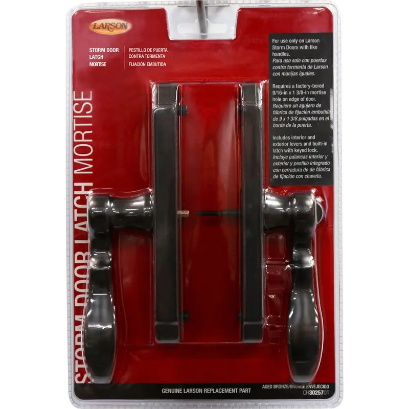 Larson Age Bronze Brown Zinc Mortise Latch 1 pk - Deal of The Week
