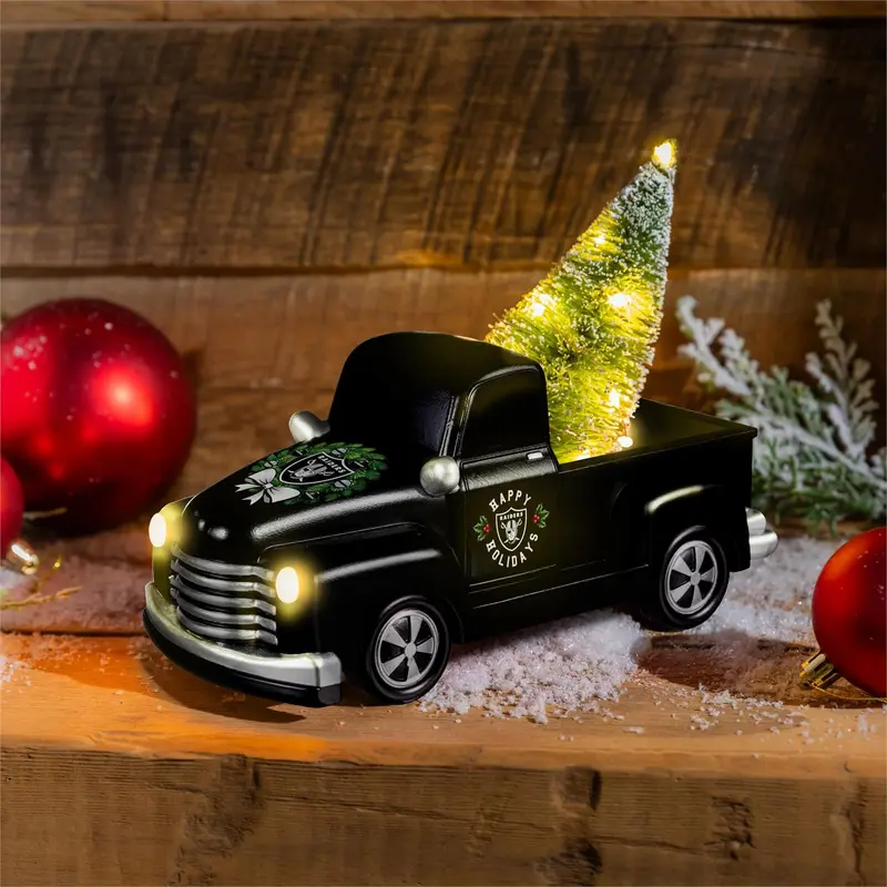 Las Vegas Raiders Holiday Rally Truck Statue