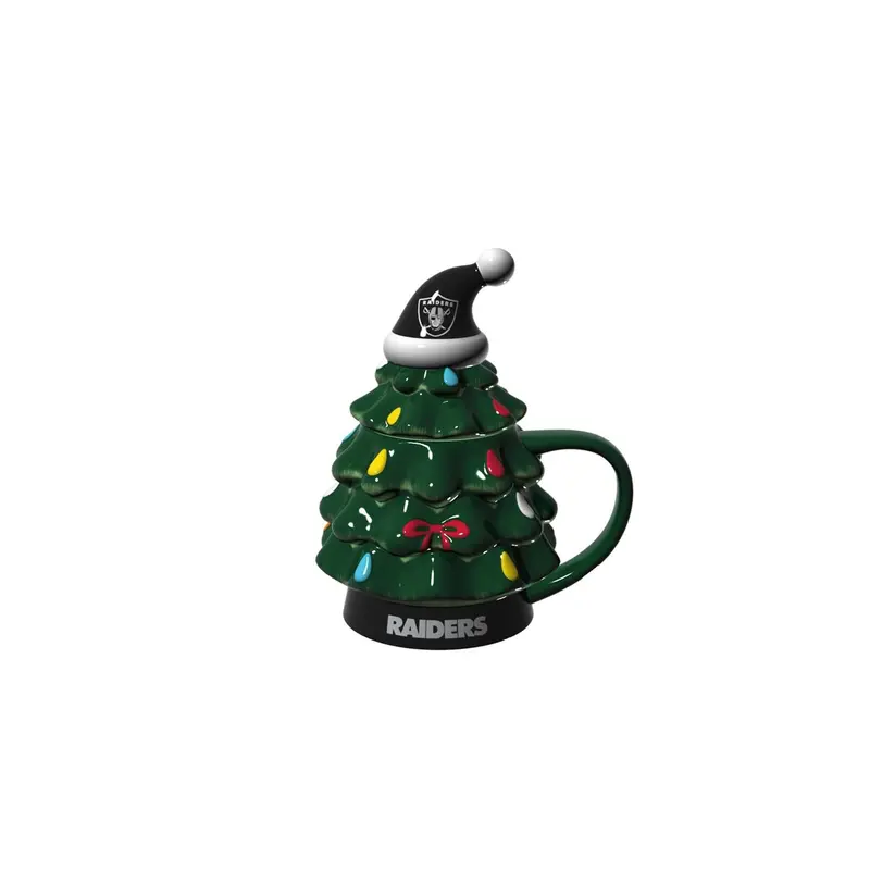 Las Vegas Raiders, Holiday Tree Cup Gift Set, 14oz.