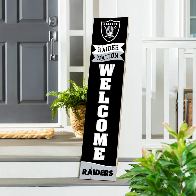 Las Vegas Raiders Large Single Sided Leaner, 46"