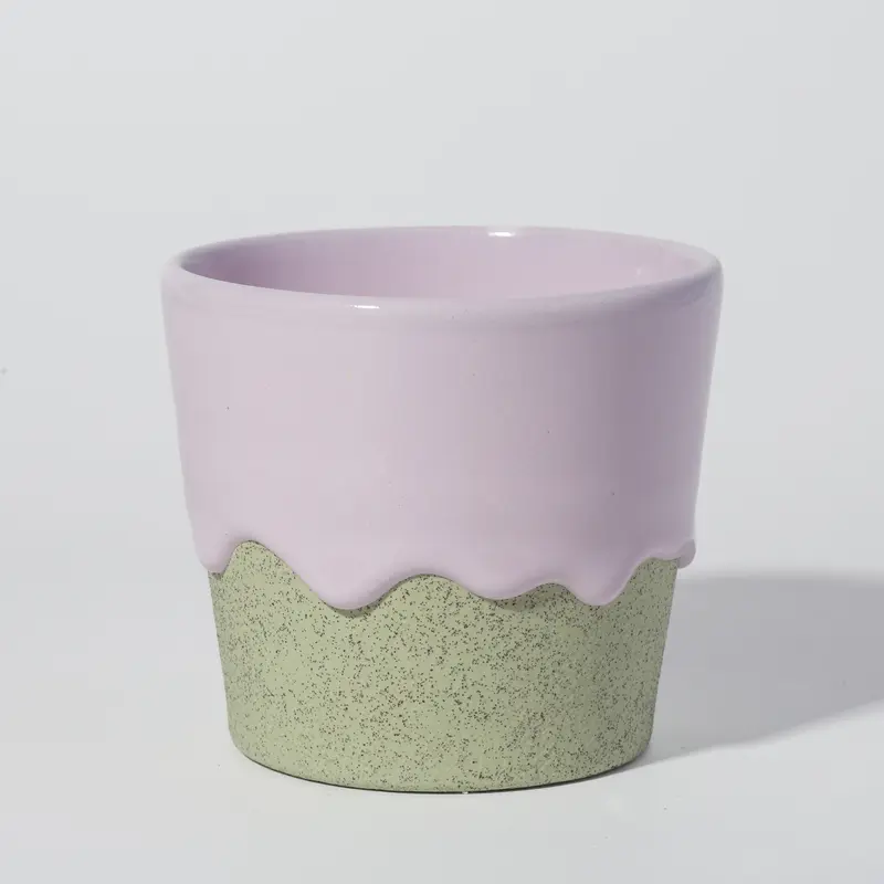 Lavender / Avocado 5" Planter