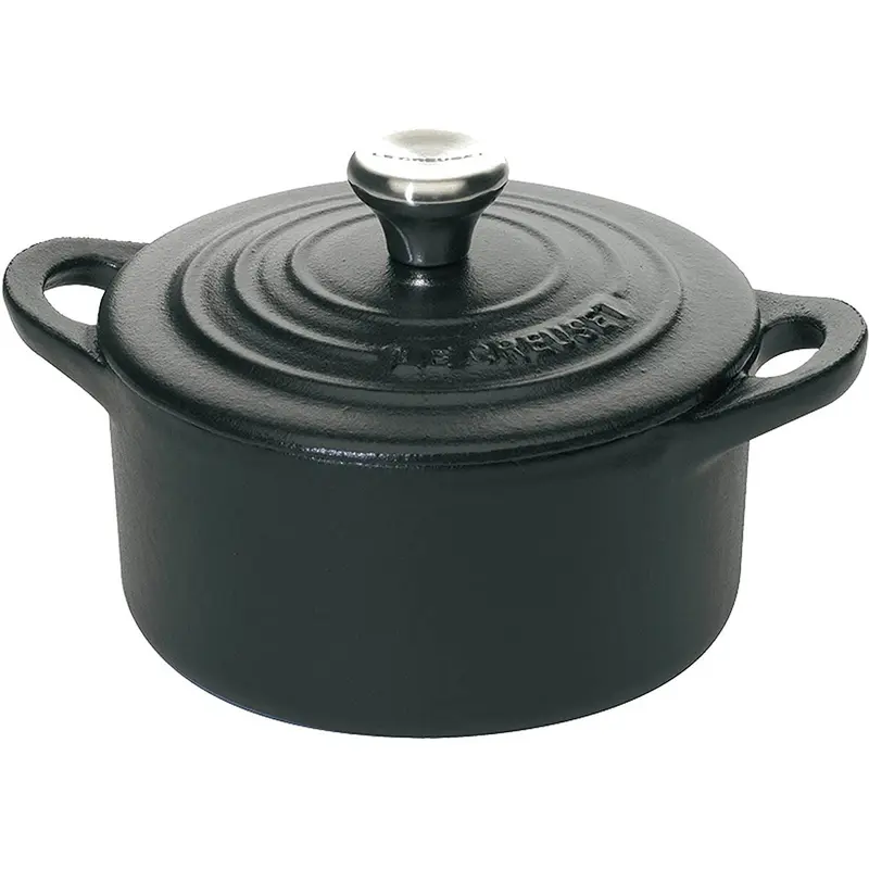 Le Creuset 1/3 qt. 1/3 qt. Mini Cocotte with Stainless Steel Knob - Licorice