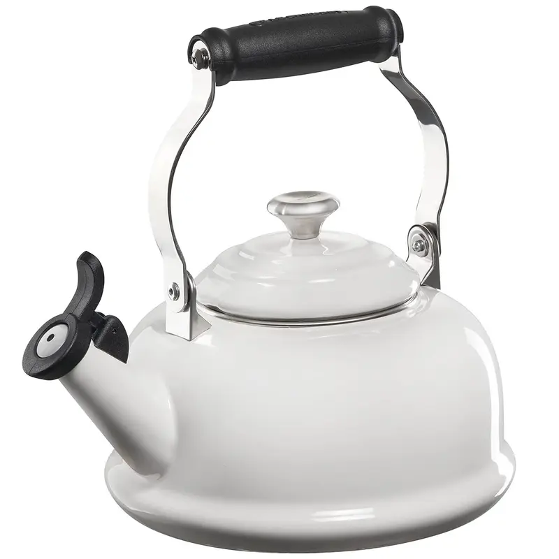 Le Creuset 1.7 qt. Whistling Kettle - White w/ SS Knob