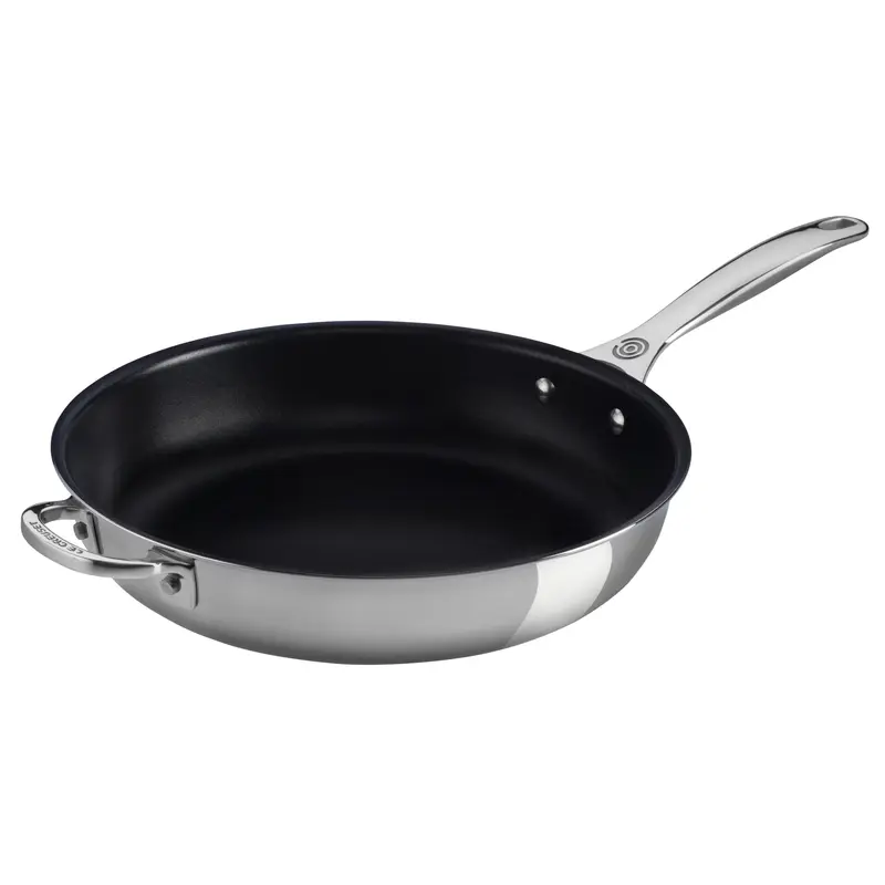 Le Creuset 12.5'' Stainless Steel Nonstick Deep Fry Pan