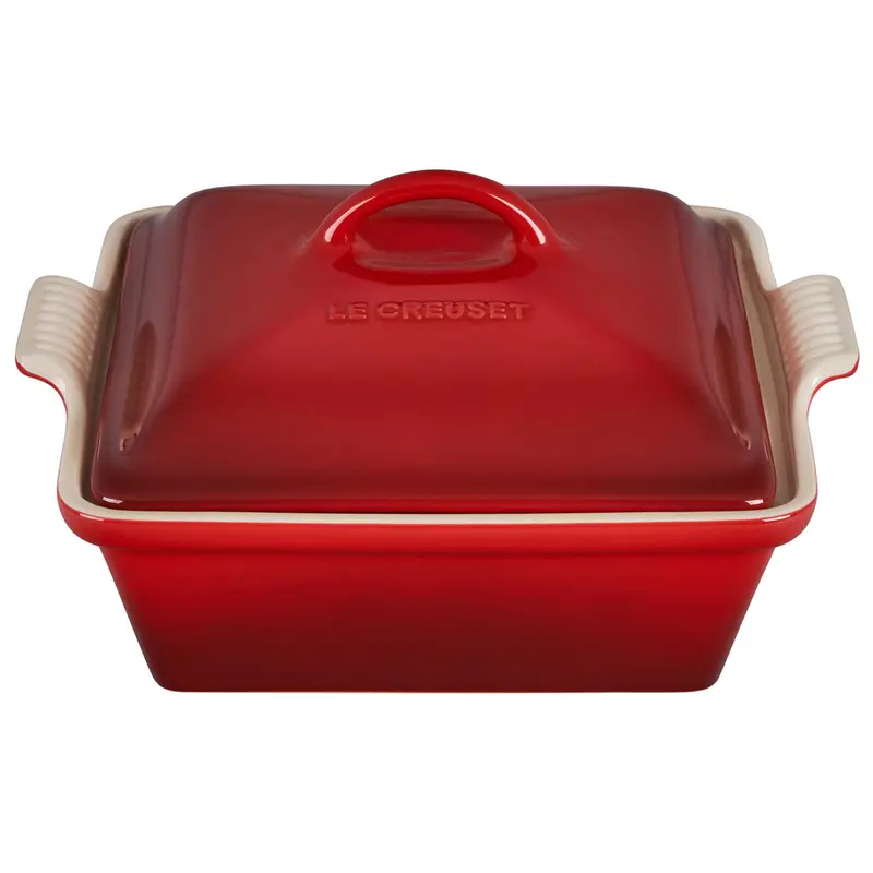 Le Creuset 2.5-Quart Heritage Square Casserole - Cerise