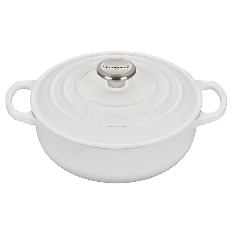 Le Creuset 3.5 qt. Signature Sauteuse - White