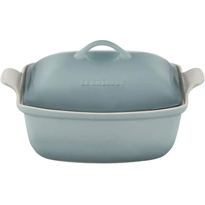 Le Creuset 4.5 qt. Heritage Deep Covered Rectangular Baker - Sea Salt