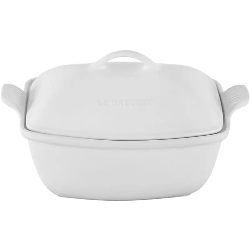 Le Creuset 4.5 qt. Heritage Deep Covered Rectangular Baker - White