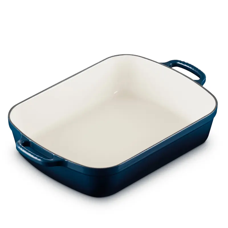 LE CREUSET 5.25 QT. (9.8" X13") SIGNATURE RECTANGULAR ROASTER  - NUIT