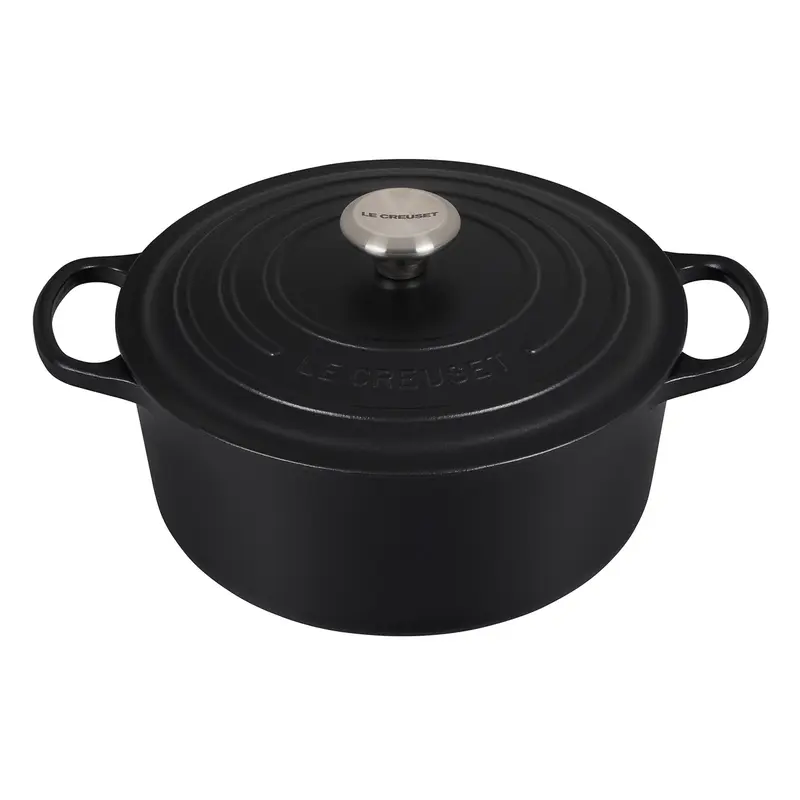 Le Creuset 5.5 qt. Signature Round Dutch Oven - Licorice