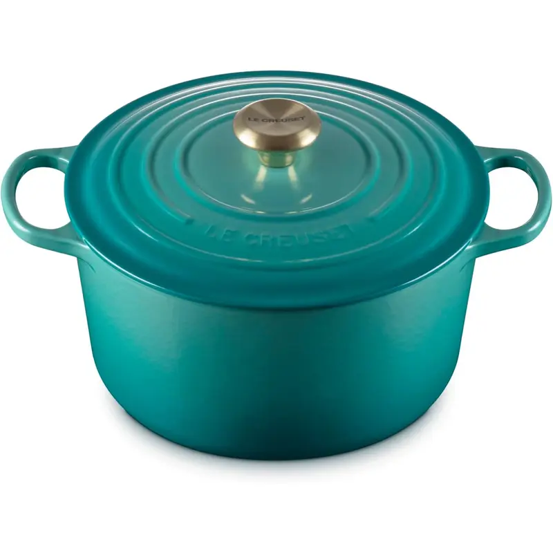 Le Creuset 6.5 qt Signature Deep Round Oven - Riviera