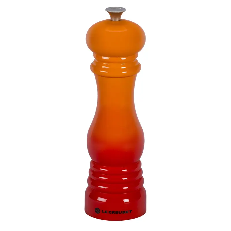 Le Creuset 8" x 2 1/2" Pepper Mill - Flame