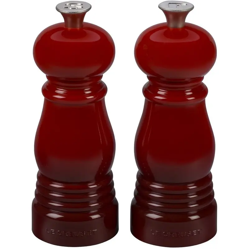 Le Creuset Petite 5'' x 2'' Salt And Pepper Mill Set - Cerise