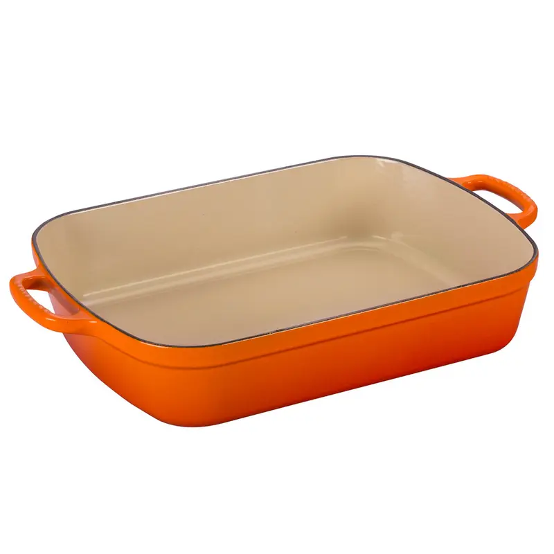Le Creuset Signature 5.25-Quart Roaster - Flame
