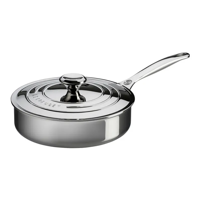 Le Creuset Stainless Steel 3-Quart Saute Pan