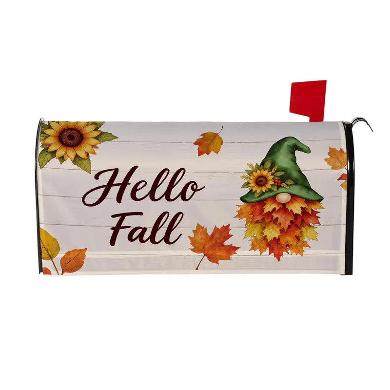 Leaf Gnome Mailbox Cover