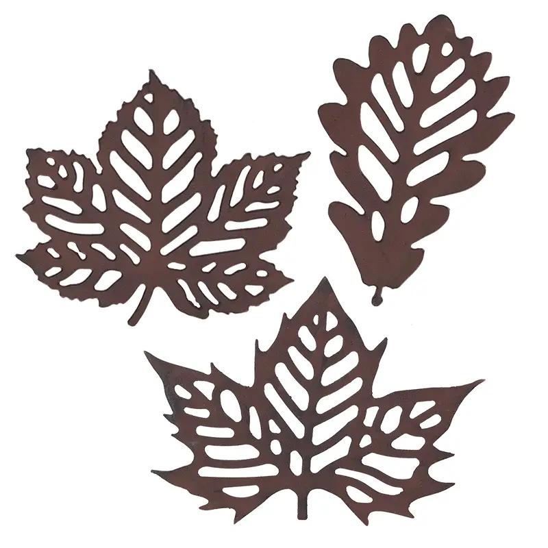 Leaf Stepping Stones Cast Iron Assorted Styles