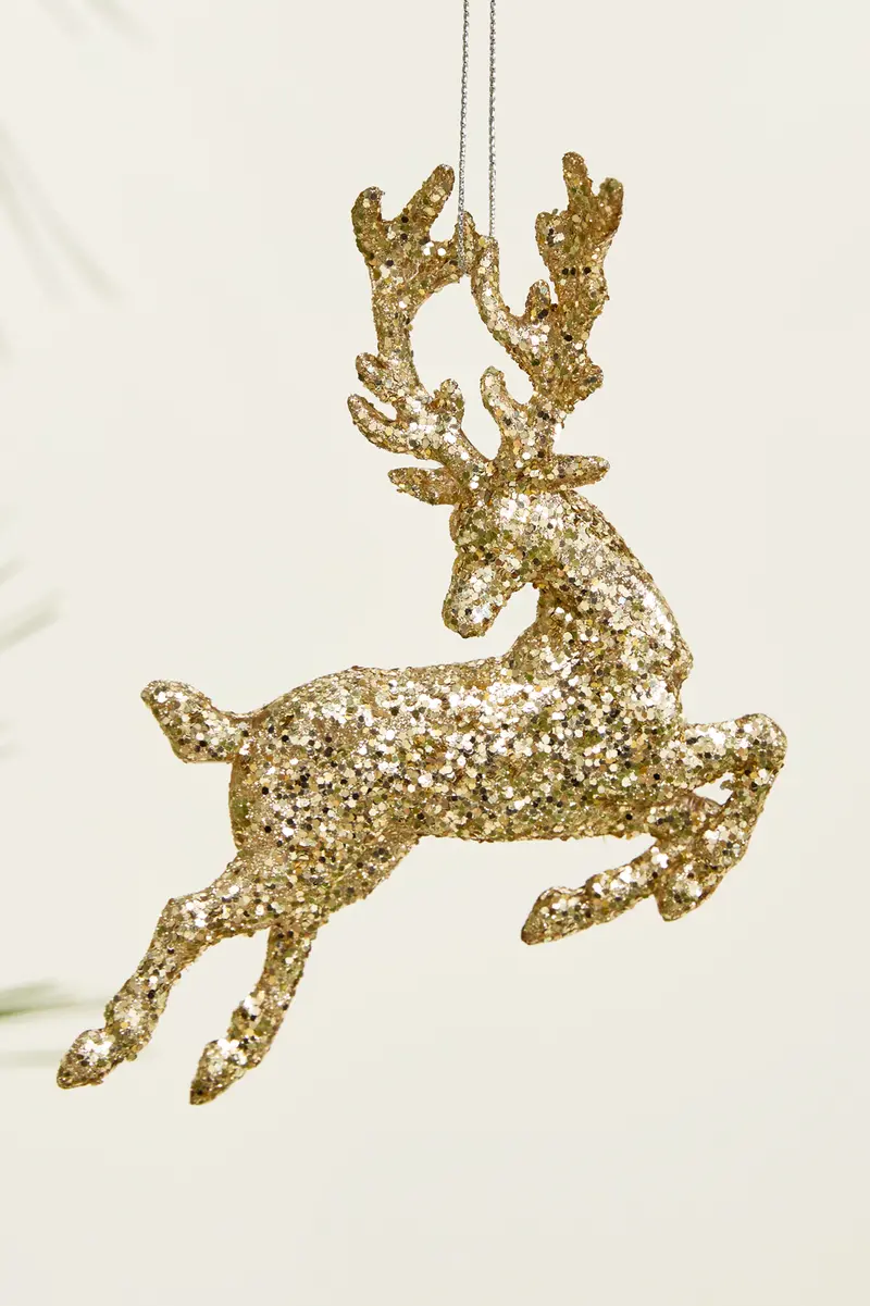Leaping Deer Ornament Set of 4 By Accent Decor
