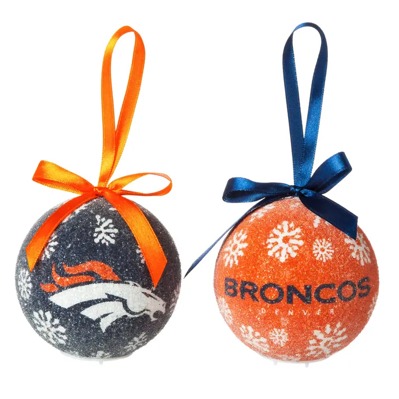 LED Boxed Ornament Set of 6, Denver Broncos,3ot3809