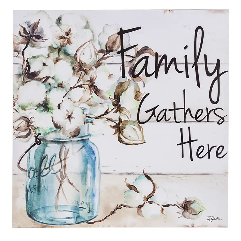 LED Canvas Wall Decor, Family Gathers Here,6ltc6424b