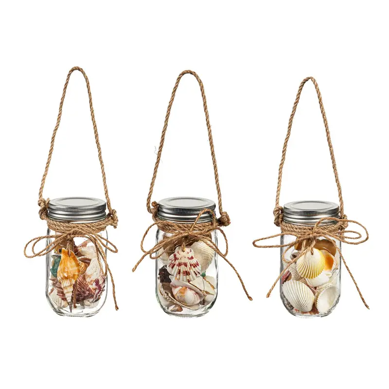 LED Coastal Jar with Shells in 12 piece CDU