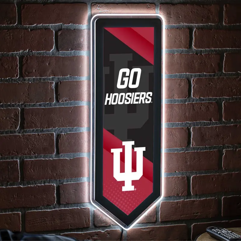 LED Wall Decor, Pennant, University of Indiana,8led995pen