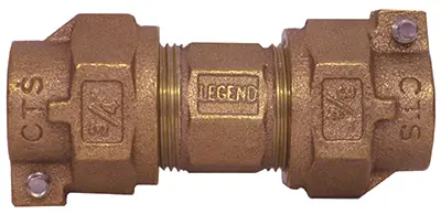 Legend Valve 3/4 in. Pack Joint Pattern X 3/4 in. D CTS Pack Joint Bronze Coupling - Open Box