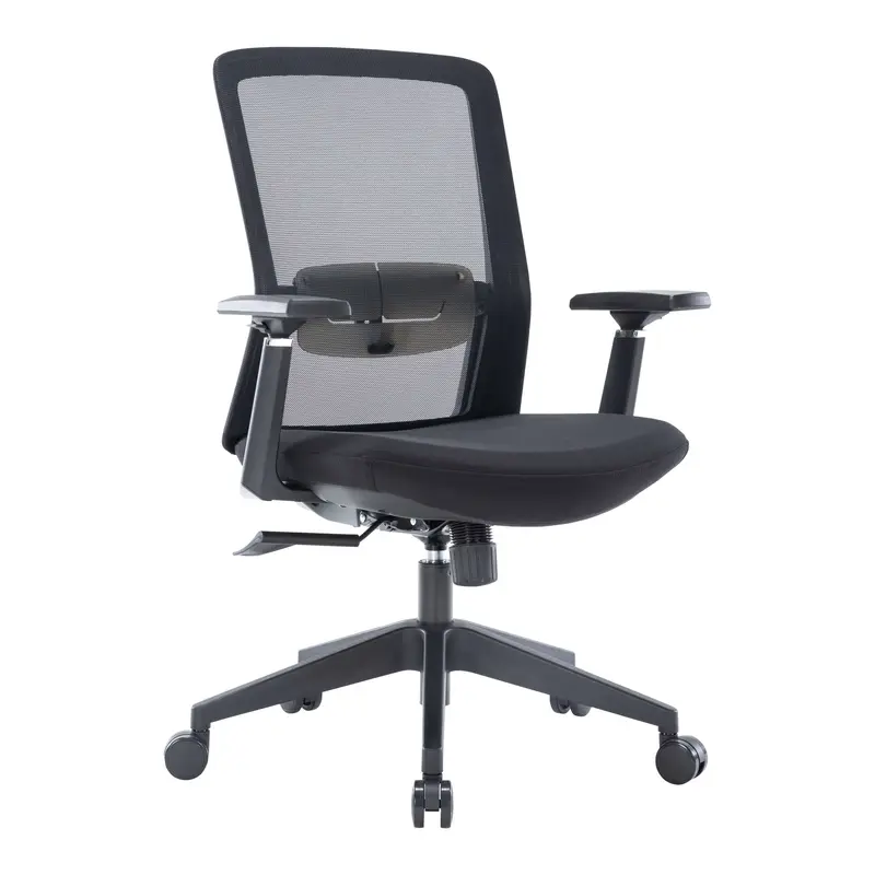 LeisureMod Ingram Modern Office Task Chair with adjustable armrests
