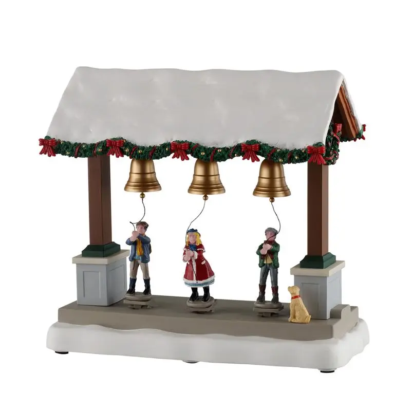 Lemax LED Christmas Bells are Ringing Village Accessories