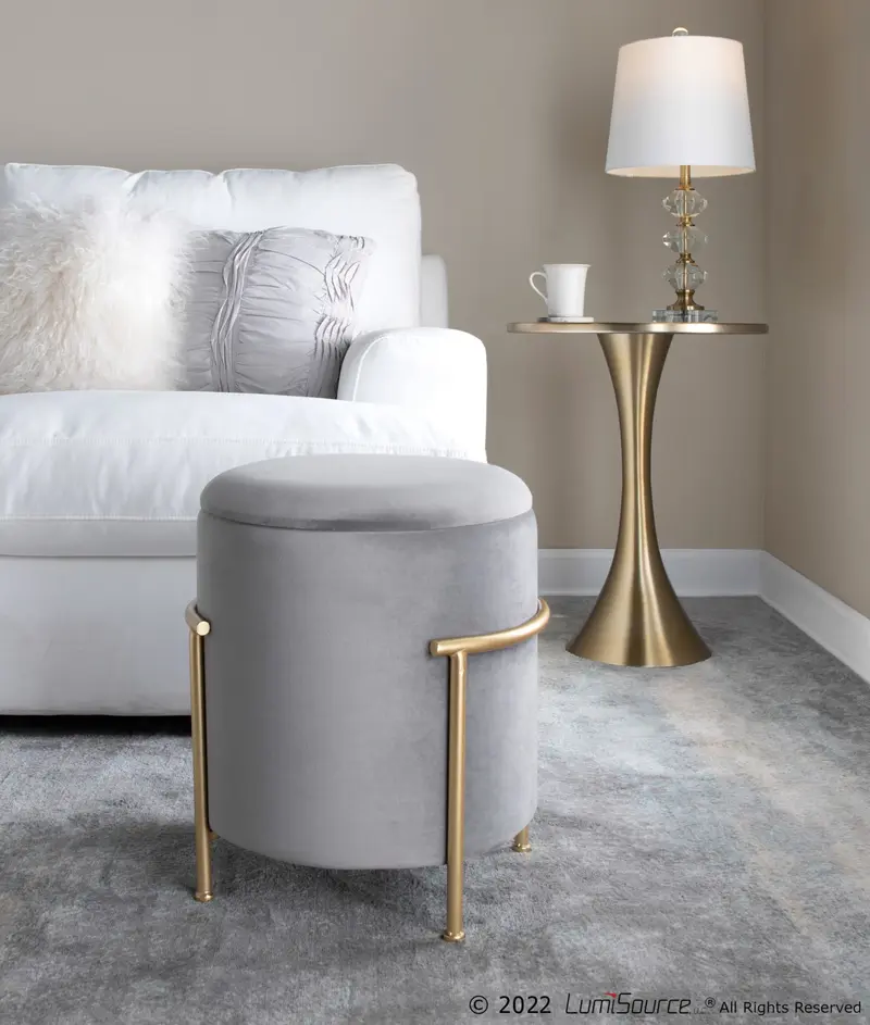Lenuxe 24" Metal Accent Table By LumiSource - TBS24-LENUXE AU