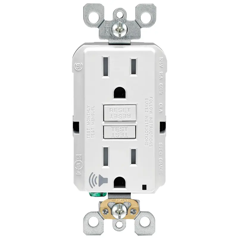 Leviton 15 amps 125 V White Audible Outlet 5-15R 1 pk - Deal of The Week
