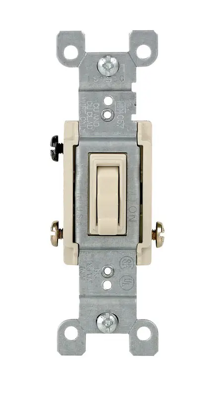 Leviton 15 amps Toggle Switch Ivory 1 pk (Pack of 10) - Open Box