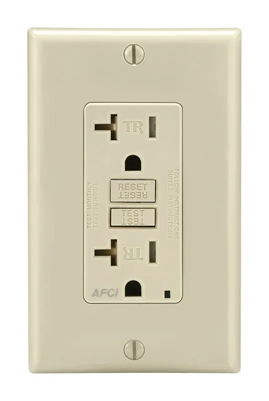 Leviton 20 amps 125 V Duplex Light Almond AFCI Outlet 5-20R 1 pk - Deal of The Week