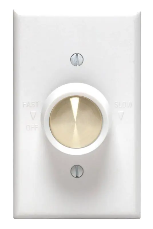 Leviton 5 amps Rotary Fan Control White 1 pk - Deal of The Week