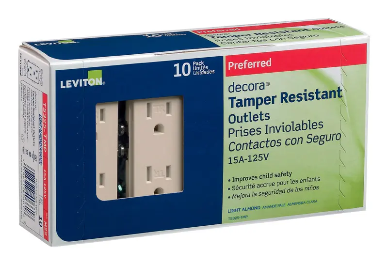 Leviton Decora 15 amps 125 V Duplex Light Almond Outlet 5-15R 10 pk - Deal of The Week