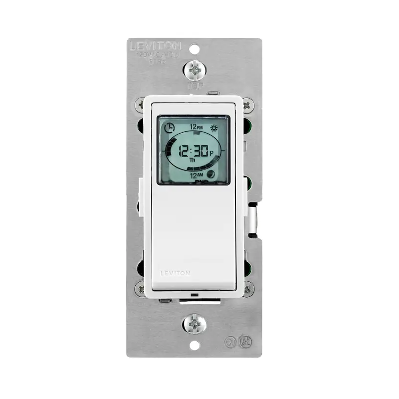 Leviton Decora Indoor Timer 120 V White - Open Box