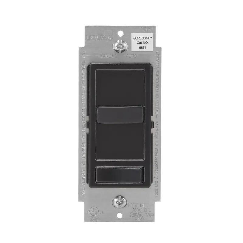 Leviton Decora SureSlide Black 600 watt Slide Dimmer Switch - Deal of The Week