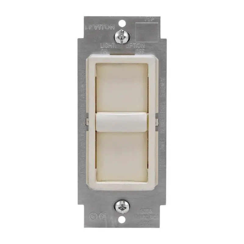 Leviton Decora SureSlide Light Almond 600 W Slide Dimmer Switch 1 pk - Deal of The Week