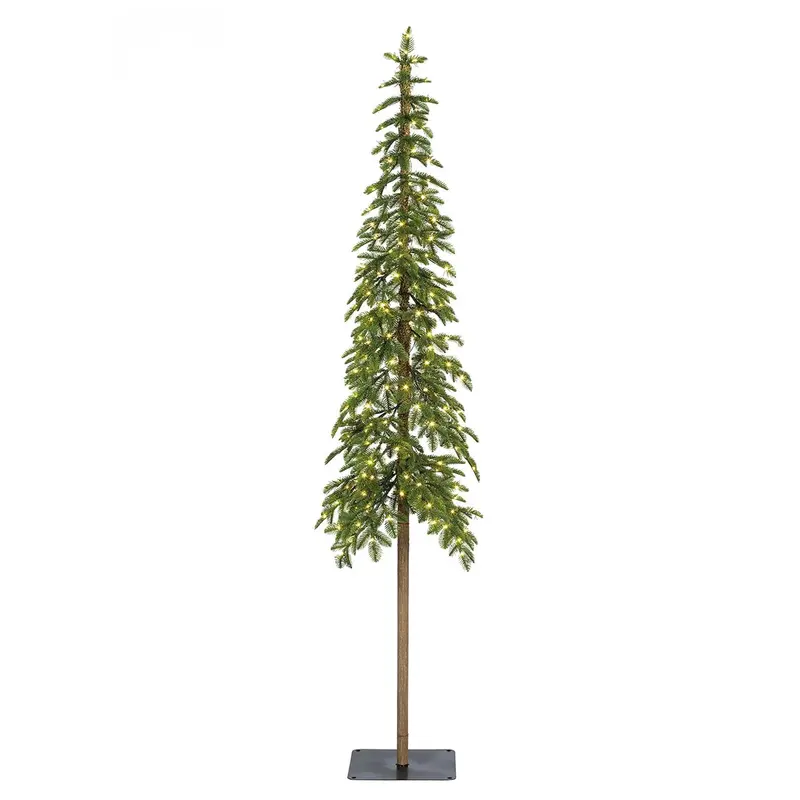Lighted Alpine Tree with 200 Lights 6.9'