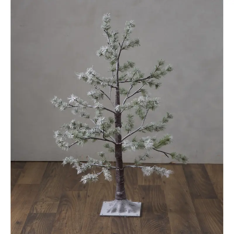 Lighted Snowy Pine Tree with 48 Lights, 3'H