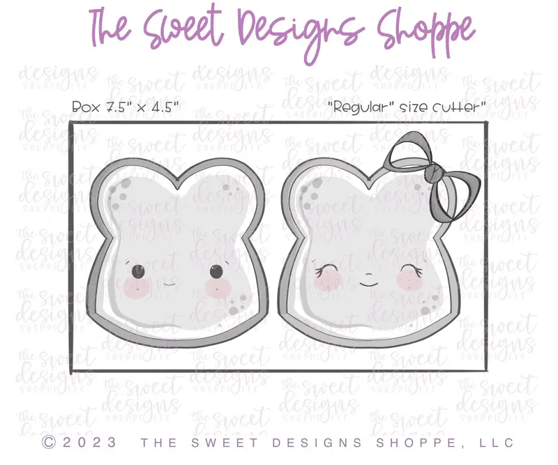 Like Peanut Butter and Jelly Breads Set - Set of 2 - Cookie Cutters