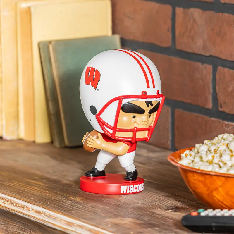 Lil Big Head Statue, Player, QB, University of Wisconsin-Madison