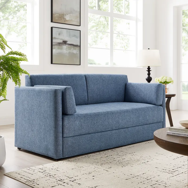 Linden Upholstered Heathered Chenille Sofa by Modway
