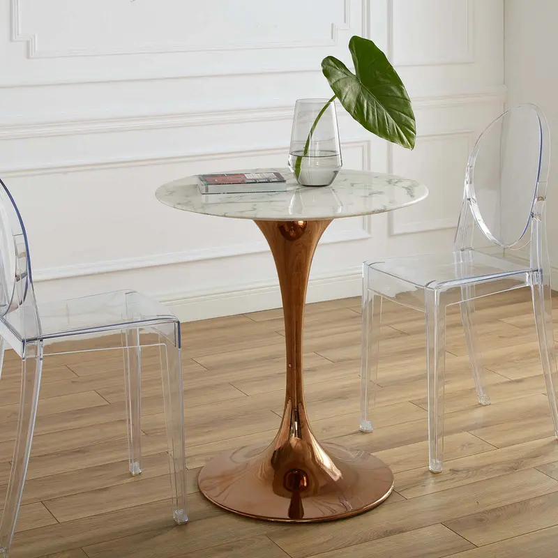 Lippa 28" Round Artificial Marble Dining Table By Modway - EEI-3222