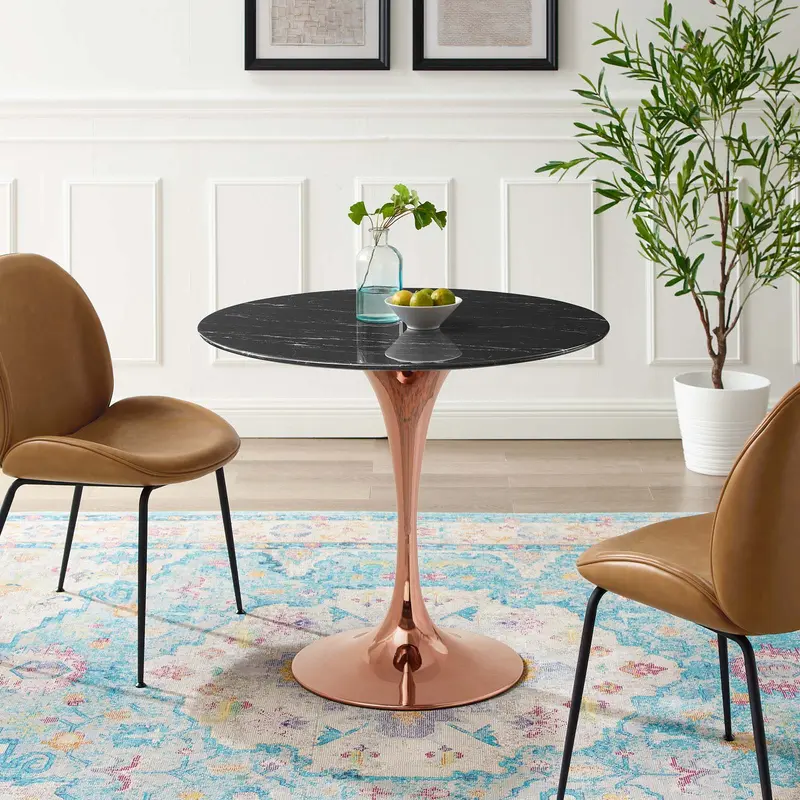 Lippa 36" Artificial Marble Dining Table By Modway - EEI-5258